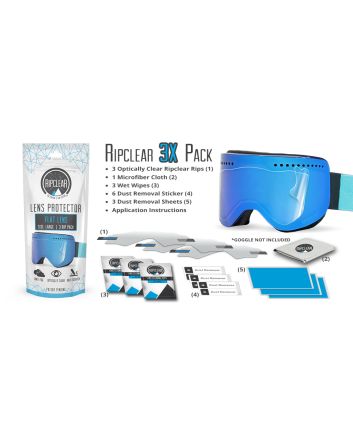 Ripclear Flat ( Cylindrical ) Lens Protector X3 Pack
