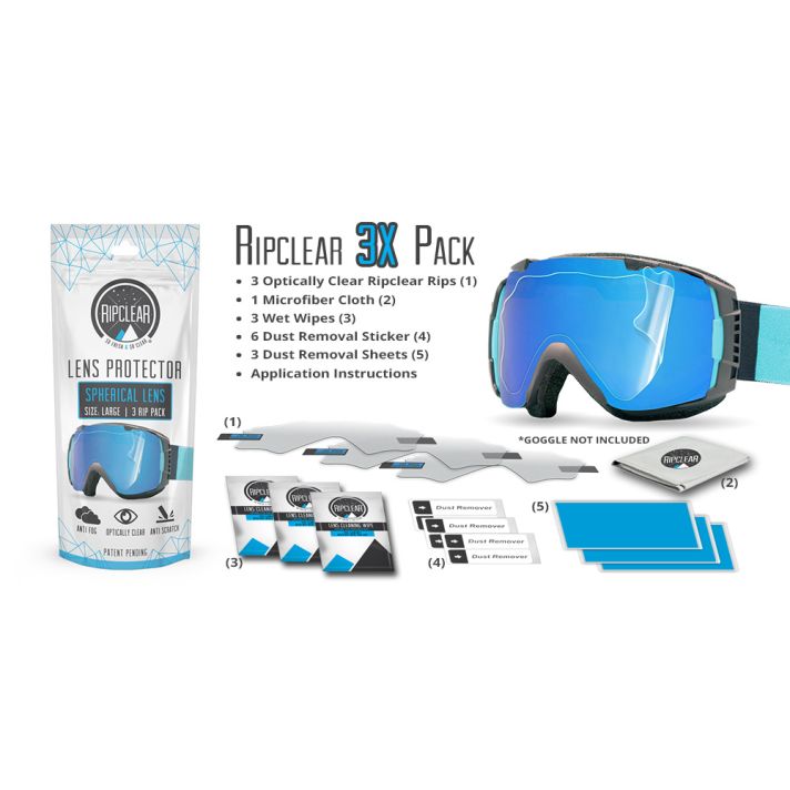 Ripclear Spherical Lens Protector 3X Pack
